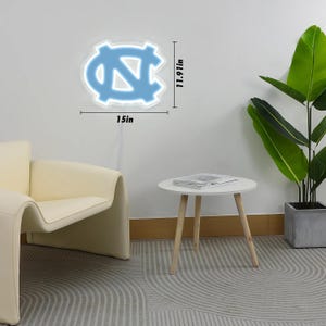 Letreiro de LED Neon dos Tar Heels da Carolina do Norte imagem 6