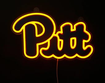 Pitt Panthers LED Neon Sign - Standard (15" x 8.79")