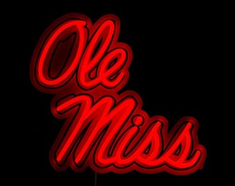 Ole Miss Rebels LED Neon Sign - Standard (15" x 13.78")