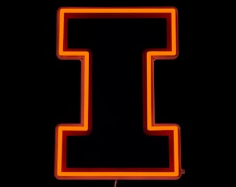 Illinois Fighting Illini LED Neon Sign - Standard (10.92" x 15")