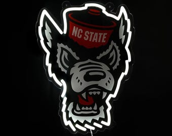 NC State Wolfpack LED Neon Sign - Standard (11.18" x 15")