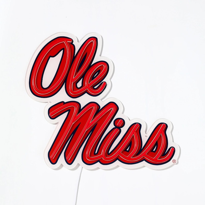 Ole Miss Rebels LED Neon Sign - Etsy