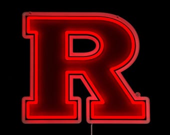 Letreiro de LED neon Rutgers Scarlet Knights