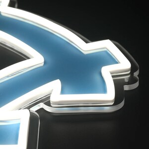 Letreiro de LED Neon dos Tar Heels da Carolina do Norte imagem 4