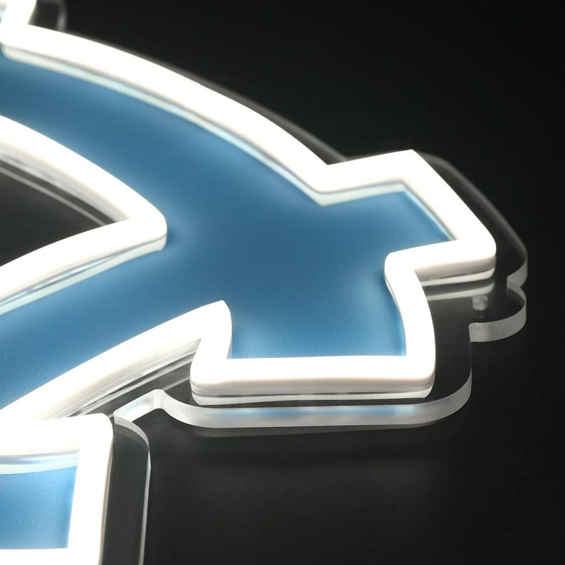 Letreiro de LED Neon dos Tar Heels da Carolina do Norte imagem 4