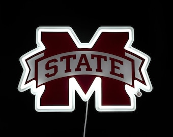Mississippi State Bulldogs LED Neon Sign - Standard (15" x 10.38")