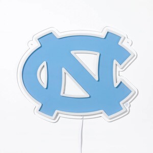 Letreiro de LED Neon dos Tar Heels da Carolina do Norte imagem 2
