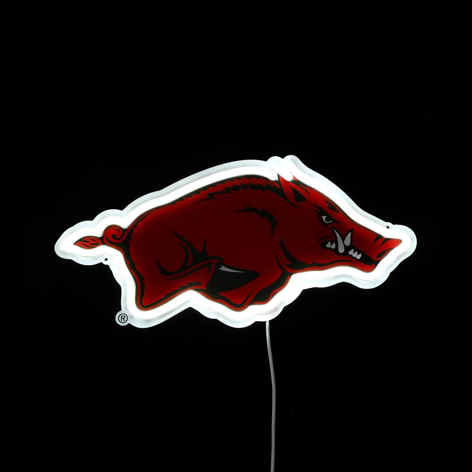 Arkansas Razorbacks Neon Arkansas Razorbacks Logo LED Neon Sign - Standard (15