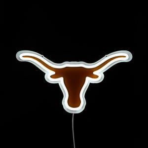 Letrero de neón LED de los Texas Longhorns