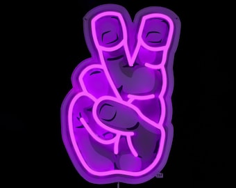 TCU Horned Frogs Hand Logo LED Neon Sign - Standard (10.09" x 15")
