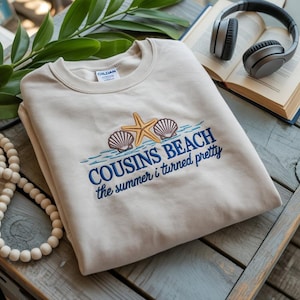 Cousins Beach Embroidered Sweatshirt, Team Conrad, The Summer I Turned Pretty sweatshirt, cousins beach sweatshirt, summer i turned pretty