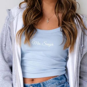 Mrs. Pajama Set, Mrs Tank & Joggers, Bridal Pjs, Bride Pajamas, Mrs. Set, Bridal Shower Outfit, Engagement Gift for Her, Embroidered Bride