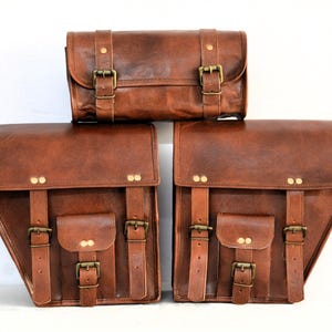 Leder Motorrad Pannier Bag, Fahrrad-Satteltasche, Werkzeugtasche, Satteltasche Fahrradtasche, Fahrradtasche für Werkzeuge und Fahrradzubehör