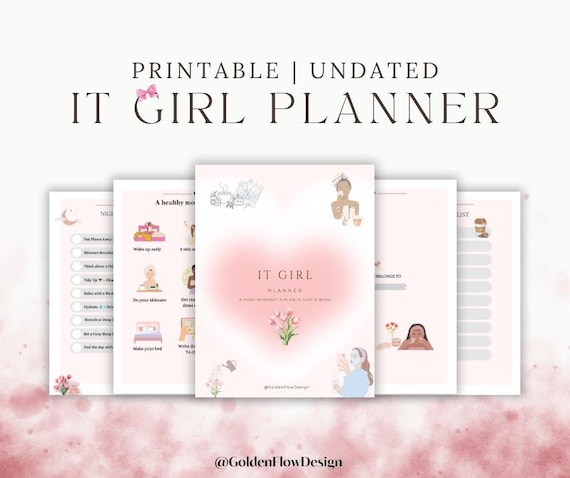 Digital Daily Planner, Motivation Planner, Selfcare Planner