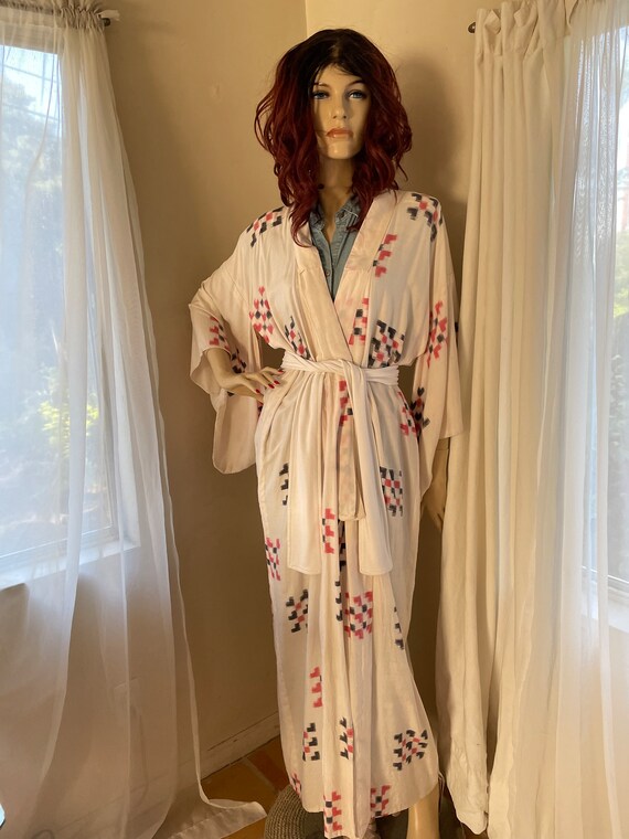 Vintage 1960s Authentic Kimono Dressing Gown Unise