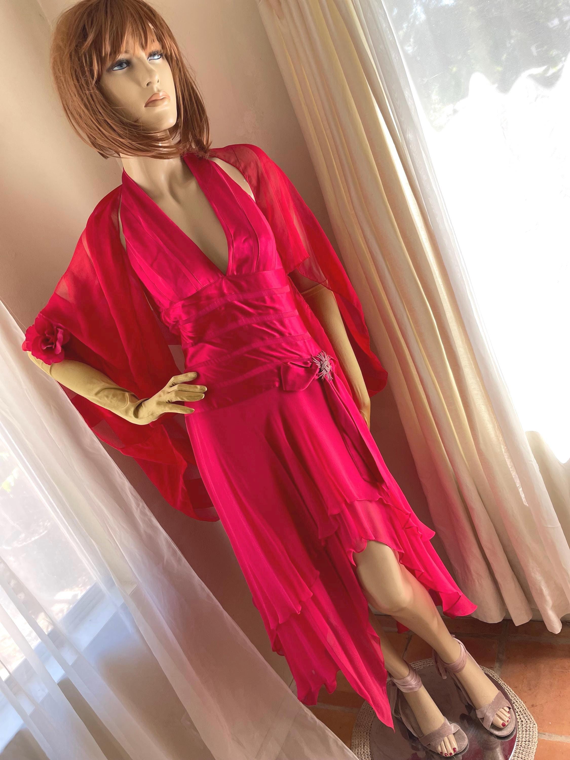 slim fit dress slacks Green Elastic Satin Halter Shawl Mermaid Formal Dresses, CP1036 main image 1