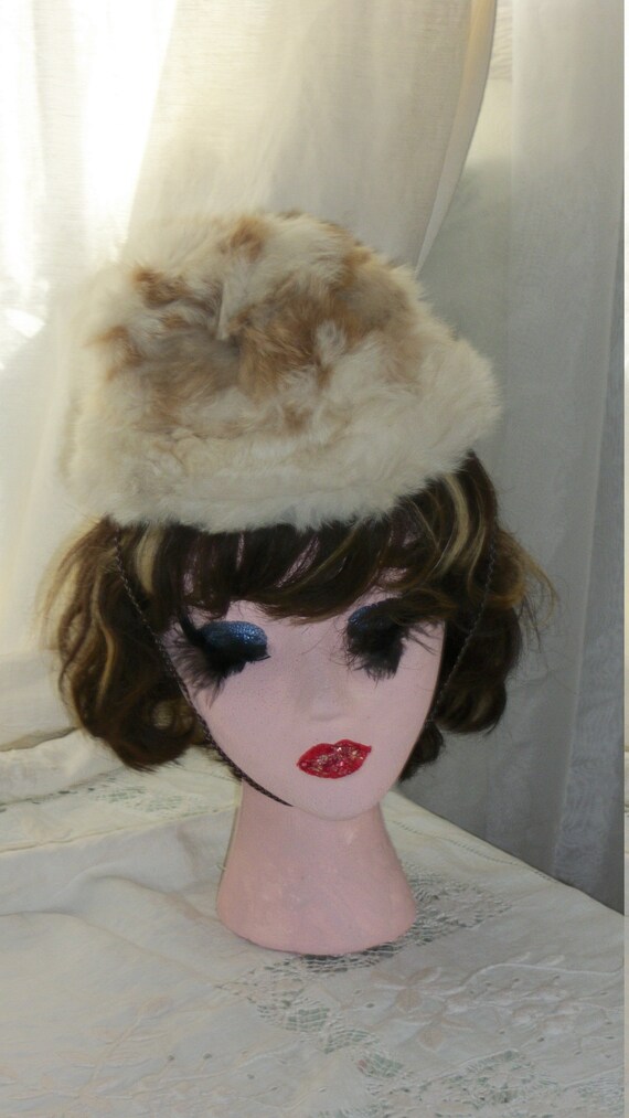 Antique Edwardian Rabbit Fur Hat Multi Childs or … - image 2
