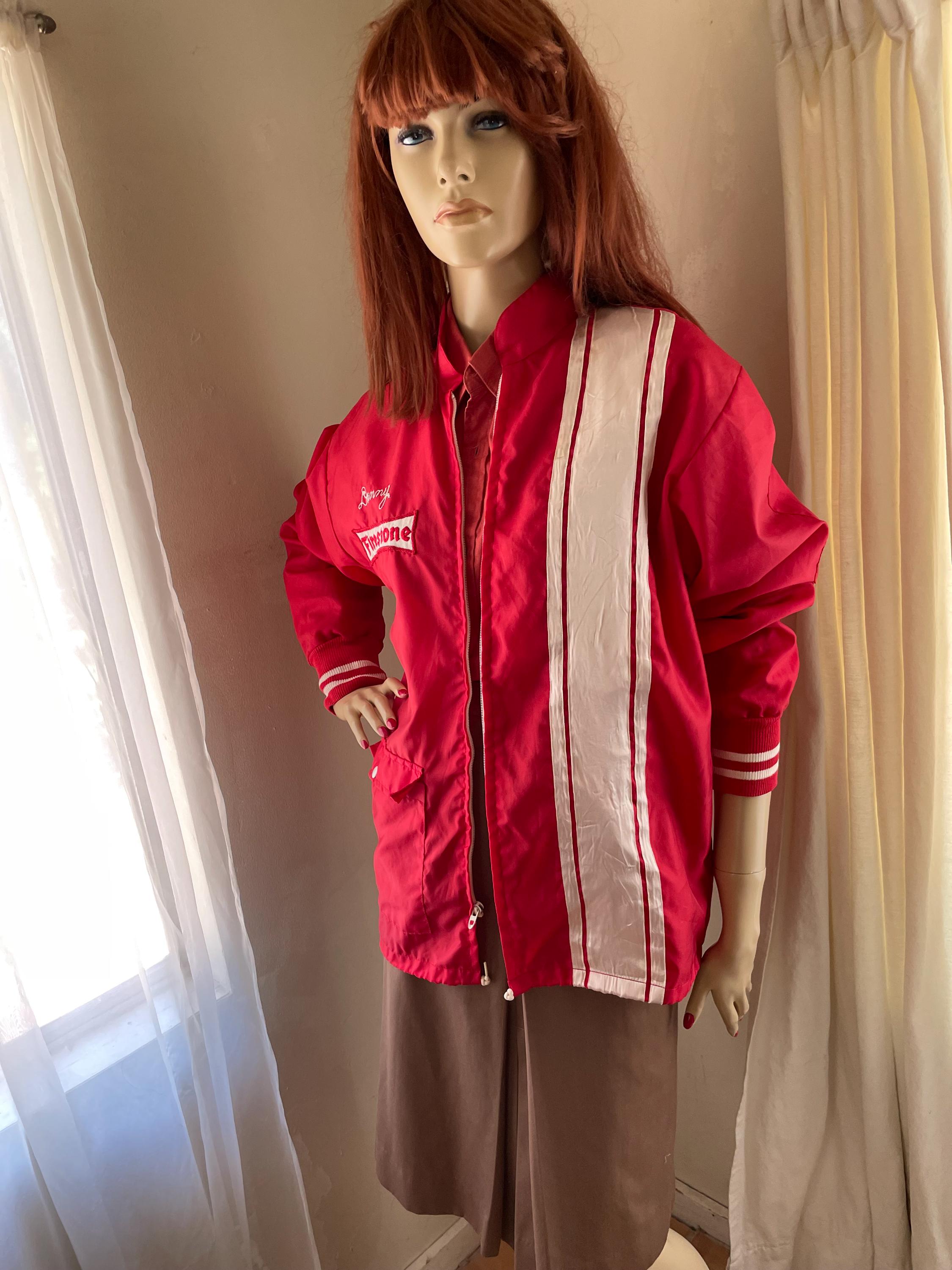 70s トラックジャケット vintage Vintage 1960s 1970s Men's Racing Jacket Windbreaker Red With