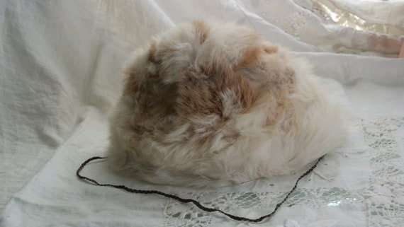 Antique Edwardian Rabbit Fur Hat Multi Childs or … - image 7
