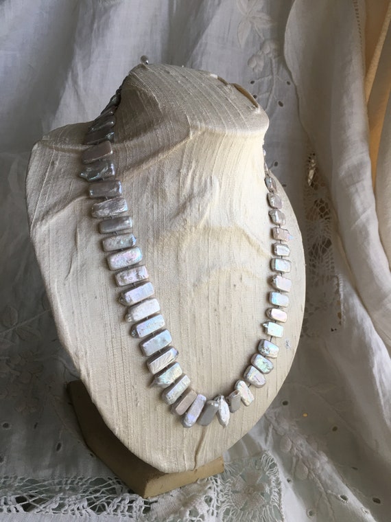 Vintage Handmade Silver Rectangular Real Baroque … - image 3