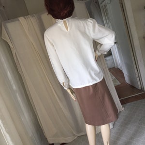 70’s Blouson Ruffle Neck Dress main image 1
