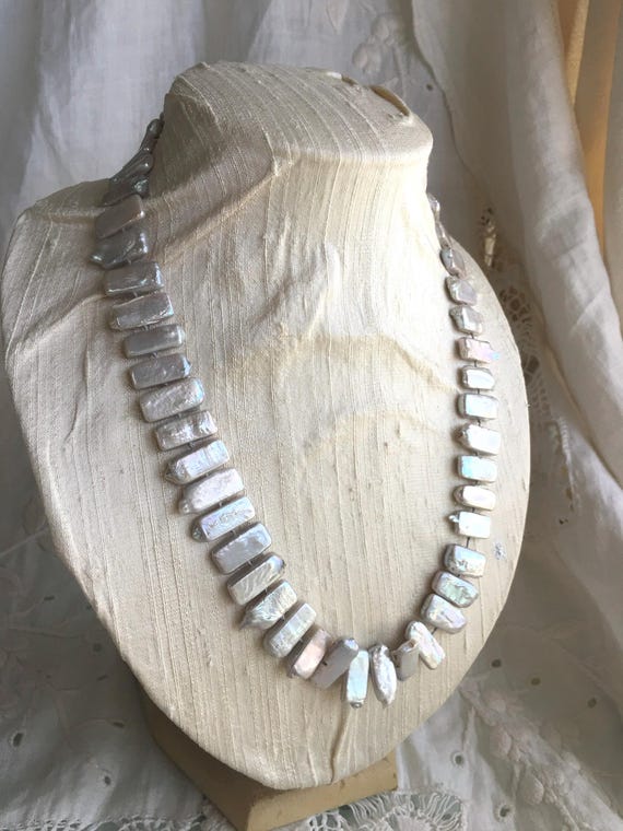 Vintage Handmade Silver Rectangular Real Baroque … - image 1