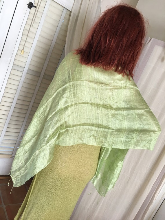 Vintage Pale Pistachio Green Shimmery Natural Raw… - image 7