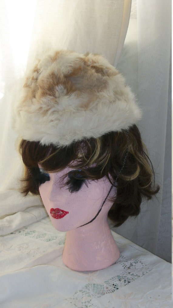 Antique Edwardian Rabbit Fur Hat Multi Childs or … - image 4