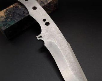 N690 Böhler N690 Stainless Steel Knife Blade Blank – Premium Blade Profile ...