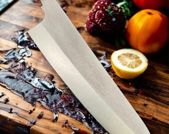 Böhler N690 Santoku Blade Blank | Stainless Steel Knife Making (59-60 HRC)