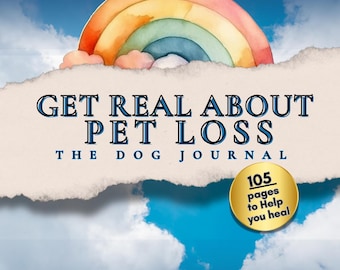 Dog Loss Grief Journal: werkboek huisdierherdenking (digitale download, 105 pagina's)