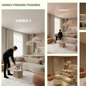 Cinematic AI Interior Video Animation, Realistic Room Renders (Digital Service)