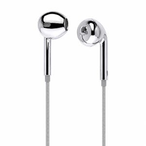 ¡PIDE AHORA! - Auriculares con cable con acabado cromado plateado – Ajuste universal (USB-C, Lightning, 3,5 mm) Estilo ciberpunk Y2K (Envío al día siguiente)