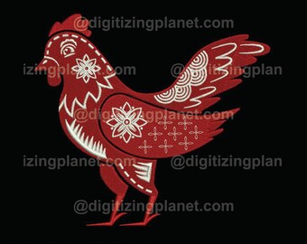 Chinese Zodiac Rooster – 1 Files/2 sizes (Left chest and Jacket Back)
