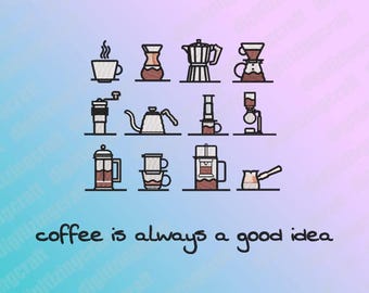 Coffee Machines embroidery design file,coffee energy,caffeine,coffee embroidery design file