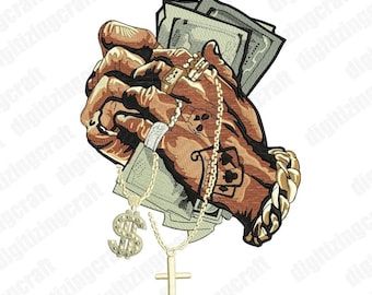 Money and Faith Embroidery design file