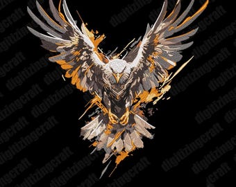 Eagle Machine Embroidery design - 3 sizes,animal,birds,flying,embroidery design