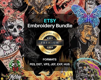 WHOLE SHOP BUNDLE, Embroidery Design File, Machine embroidery design files, Super Bundle pack