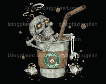 Caffeine Drunk – 1 Files/2 sizes (Left chest and Jacket Back)