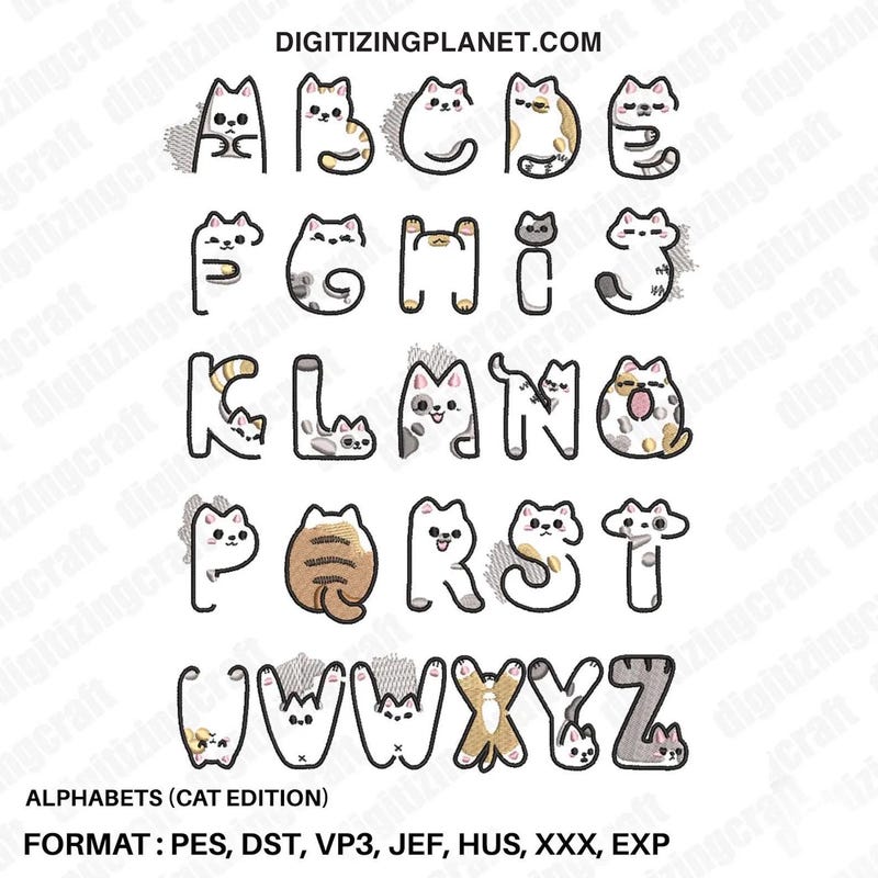 Cat Letters - Etsy