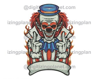 Scary Clown –  1 Files/2 sizes (Left chest and Jacket Back)