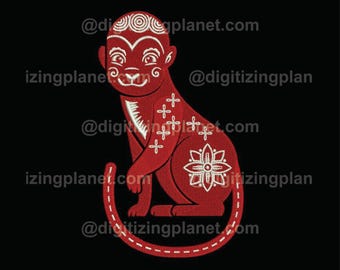 Chinese Zodiac Monkey – 1 Files/2 sizes (Left chest and Jacket Back)
