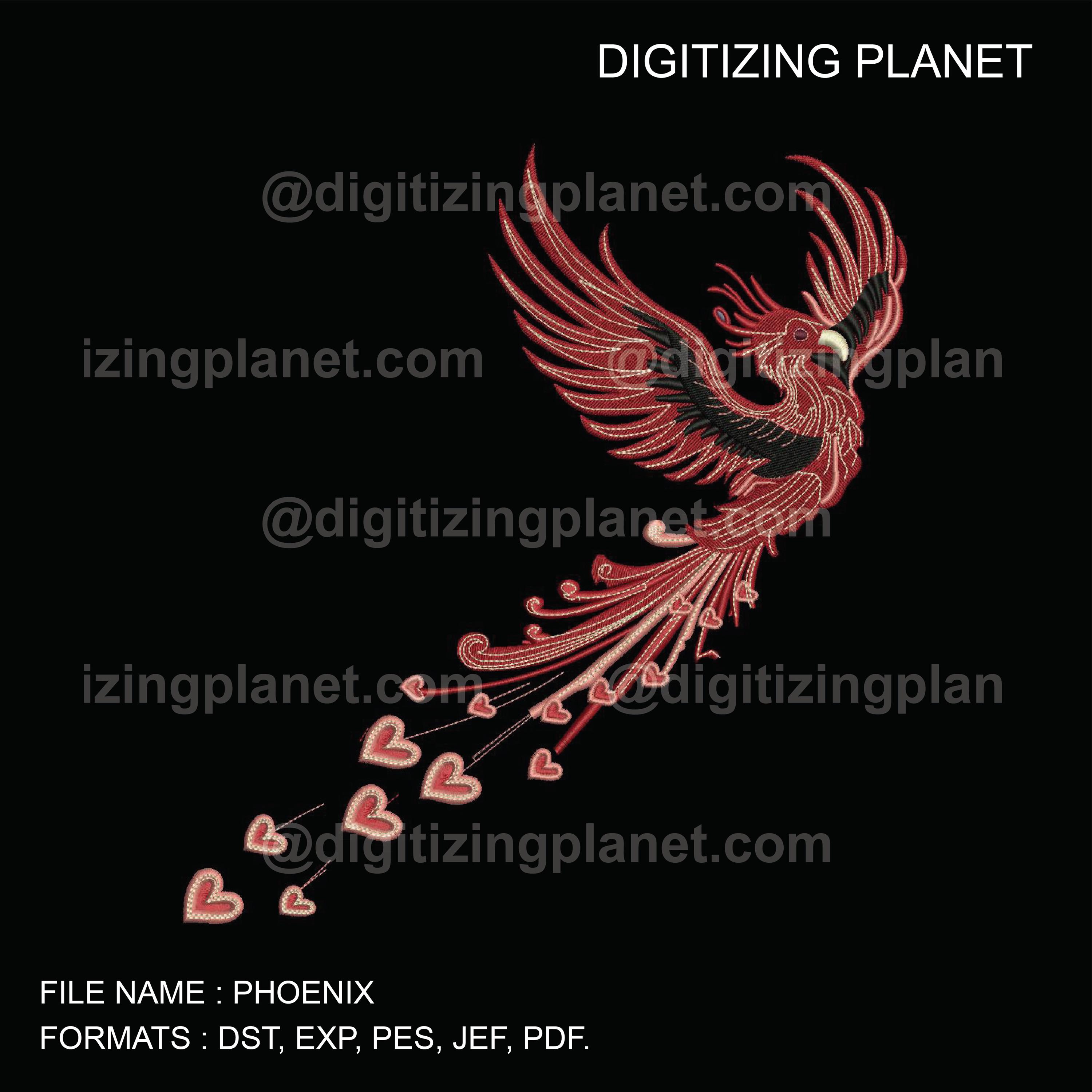 PHOENIX – 1 Files/2 sizes (Left chest and Jacket Back)