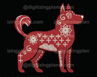 Chinese Zodiac Dog – 1 Files/2 sizes (Left chest and Jacket Back)