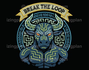 Digital Minotaur – 1 Files/2 sizes (Left chest and Jacket Back)