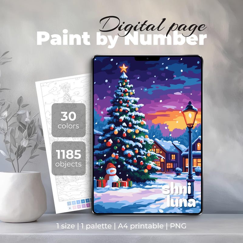 Christmas Paint Art - Etsy UK