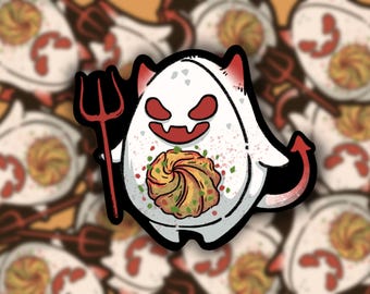 Deviled Egg-Vinyl stickers