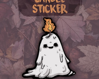 Candle Ghost -Vinyl stickers