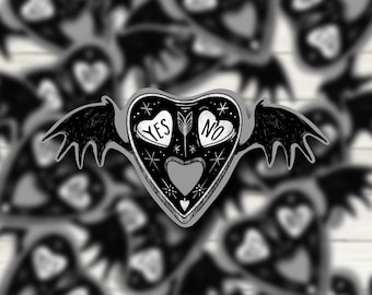 Yes or No   -Vinyl stickers 3.3" x 1.6"