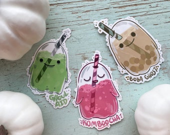 SALE - Ghost Drink Stickers